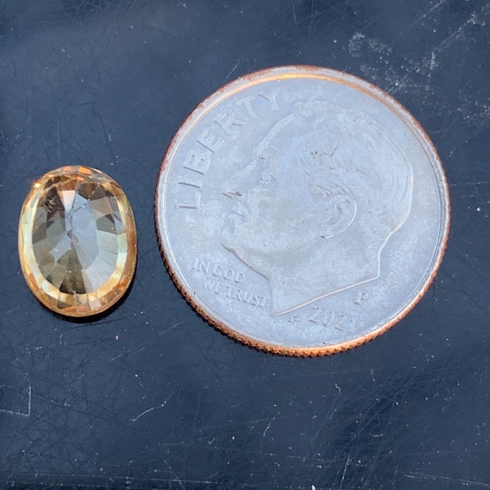 Yellow Zircon 3.11Ct Oval Cut Natural Golden Yellow Zircon - Picture 16 of 17